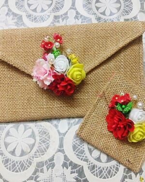 Coin Pouch & Jute Shagun Envelop - Set of 6