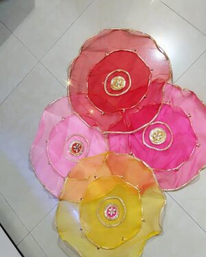 Gota Design Tissu Thali Covers - Set of 3