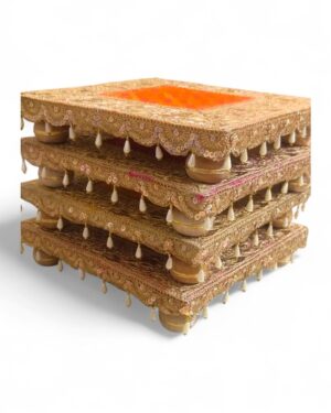 Wooden puja chawki 12/12 inch