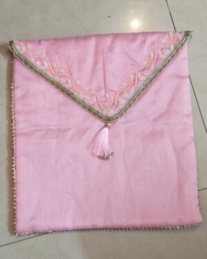 Handcrafted Pink Saree Cover – Elegant Storage with Traditional Charm