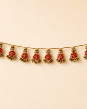 Traditional Red & Gold Designer Toran
