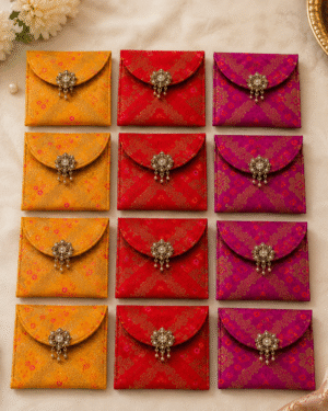 Royal Brocade Coin Pouch – Set of 12