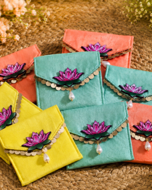 Lotus Small Coin Pouch Set of 6