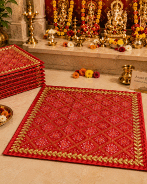 Handcrafted Ghatchola Puja Aasan – Where Tradition Meets Devotion